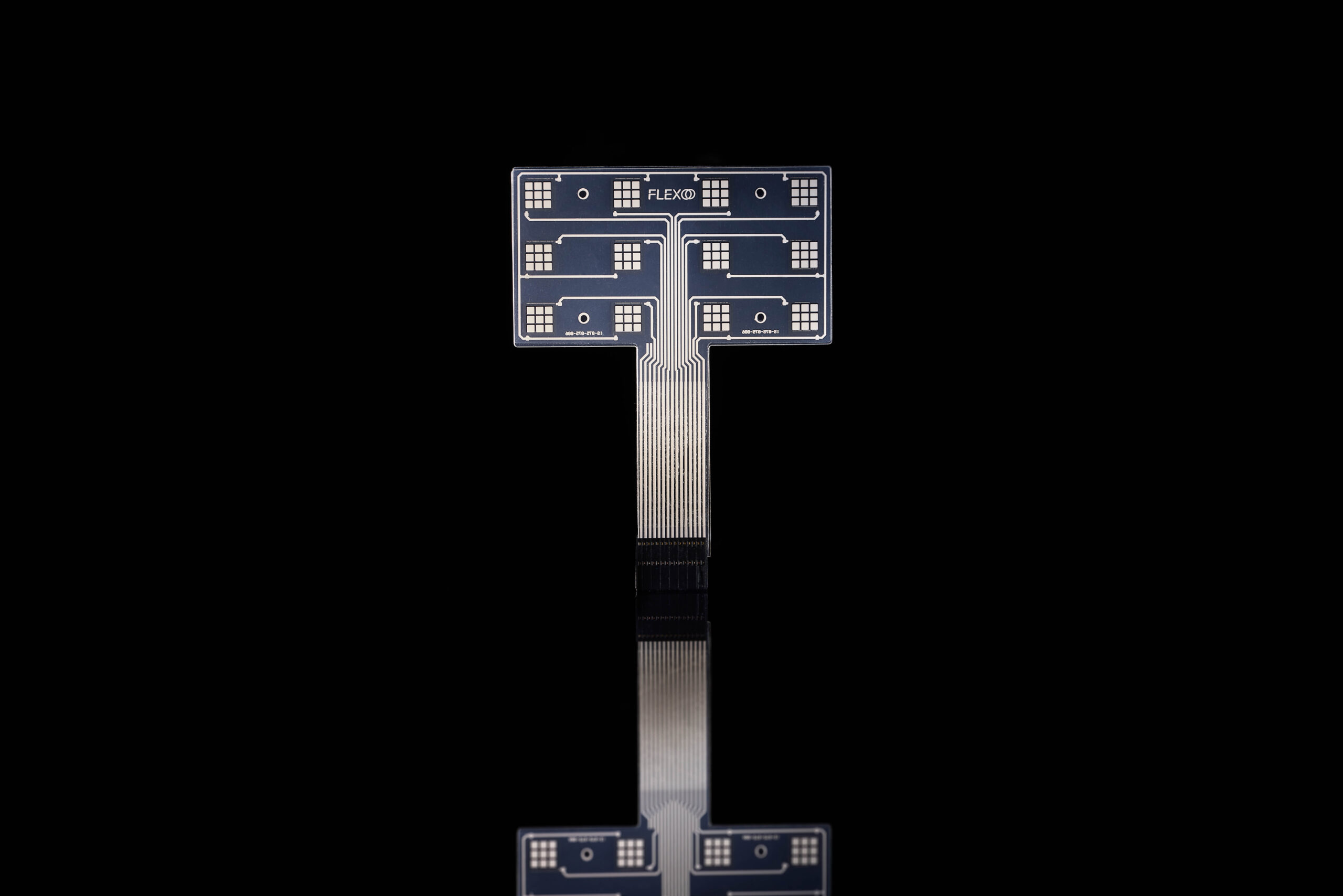 rectangular shaped printed sensor with 12 sensor pixels