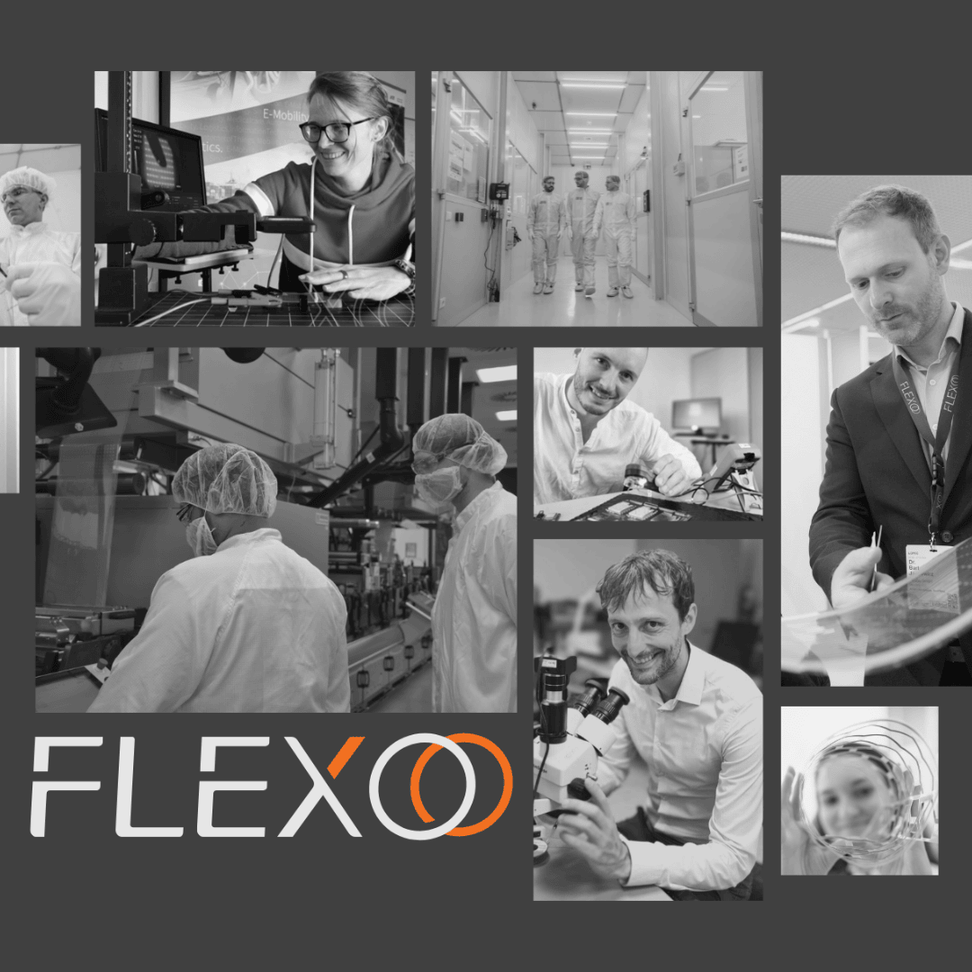 Pictures of FLEXOO employees grouped as a collage