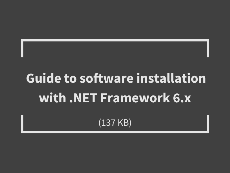 Guide-software-installation