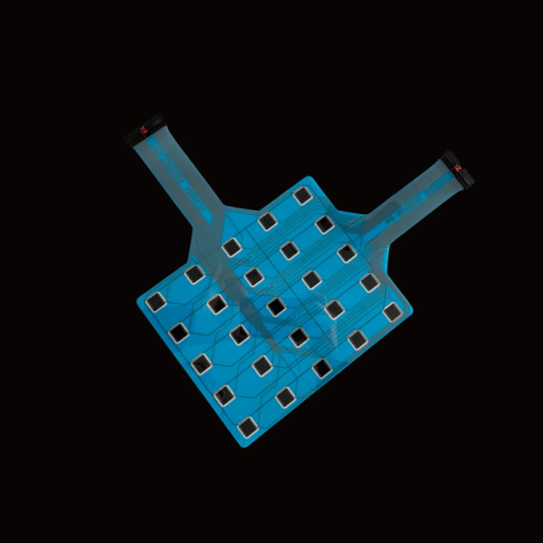 Printed pressure sensor for batteries