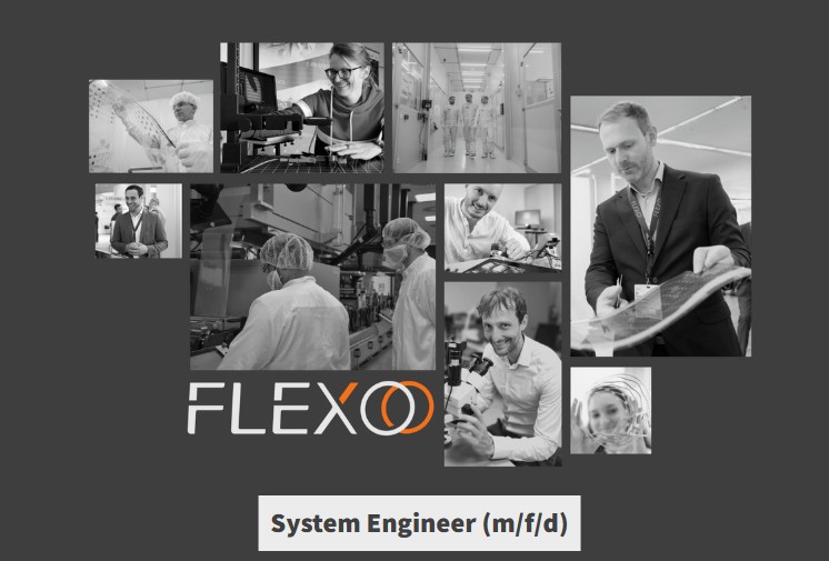 Collage of pictures showing working environment at FLEXOO