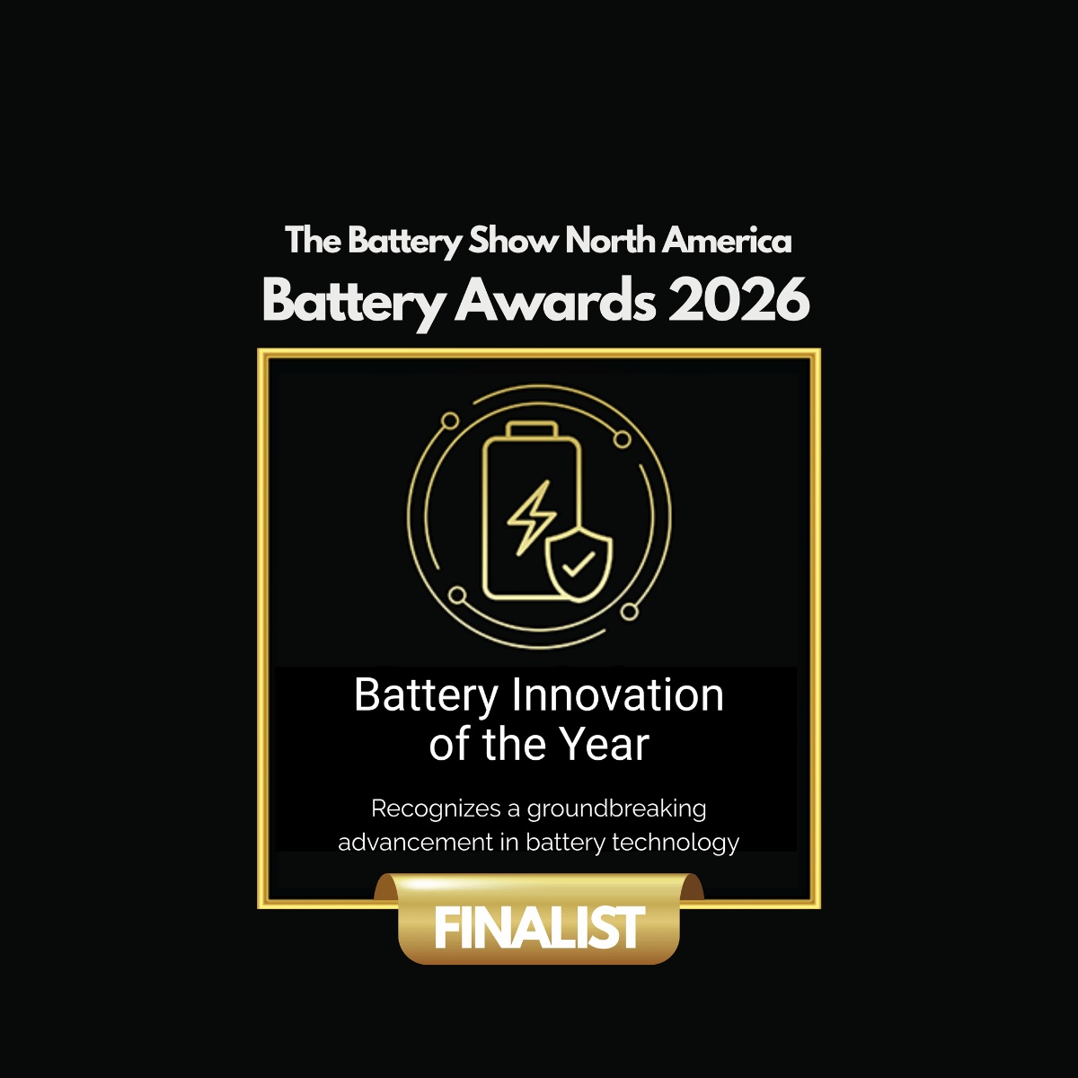 Signet showing the Battery Show Awards 2026 finalist